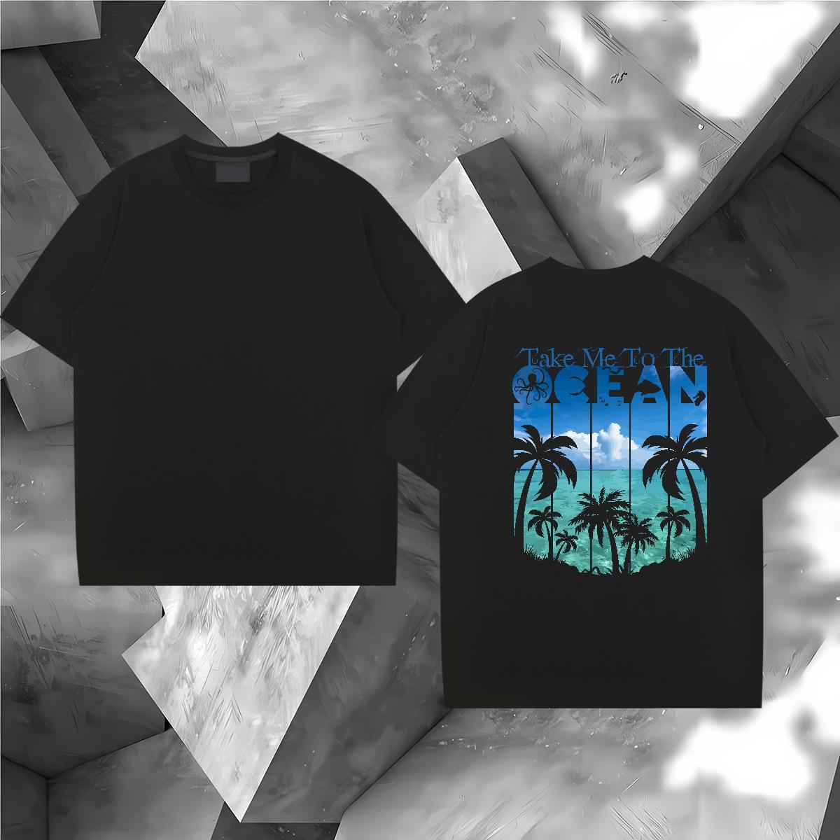 2024 Designer Man T Shirts 100% Cotton 230g tree Spring Summer Wear O-Neck Short Sleeve Unisex Men Tshirts Custom Printed