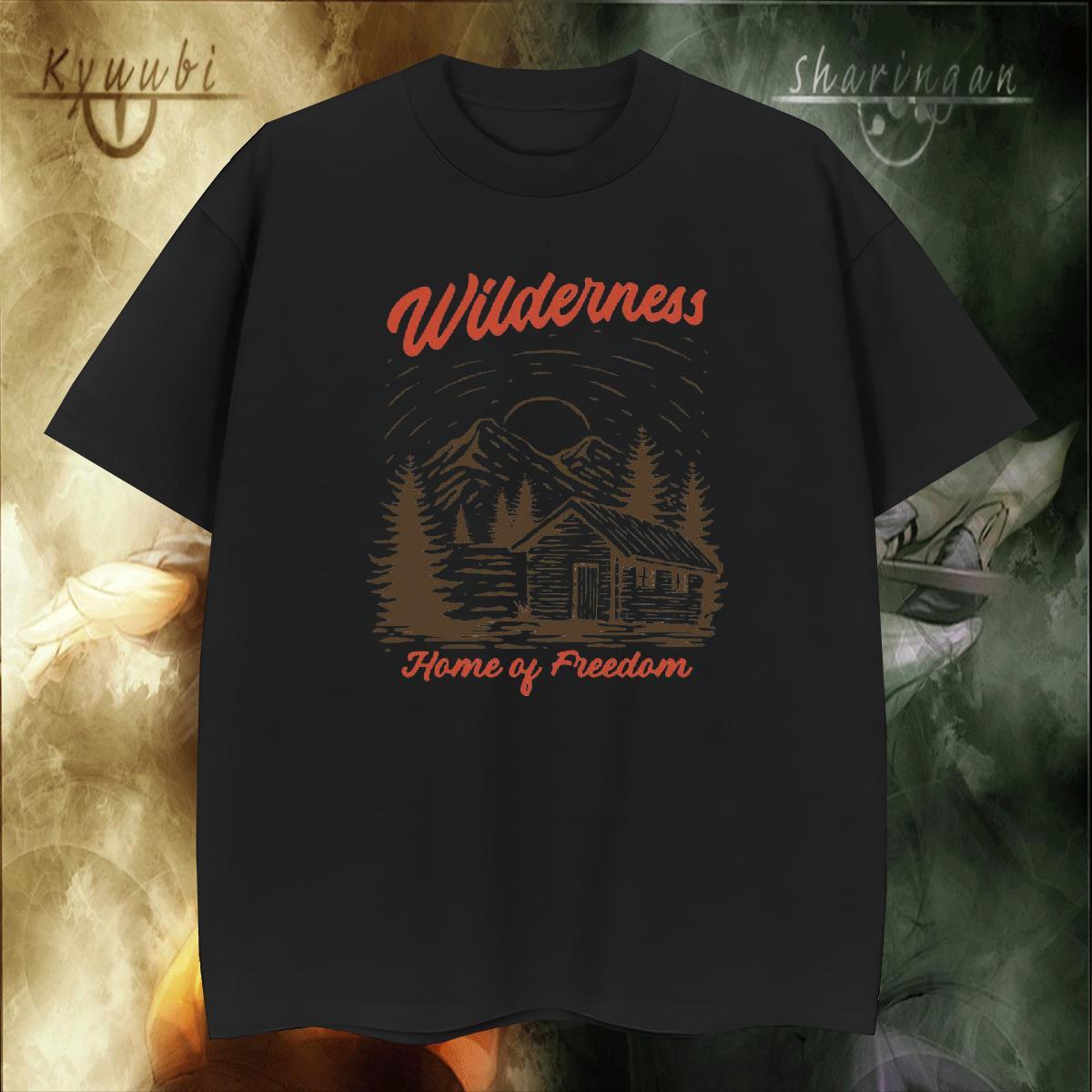 Comfortable Tshirts 230g 100% Cotton Hip Hop Street mountains DIY Printed Breathable Crew Neck 2024 New T shirt Wear