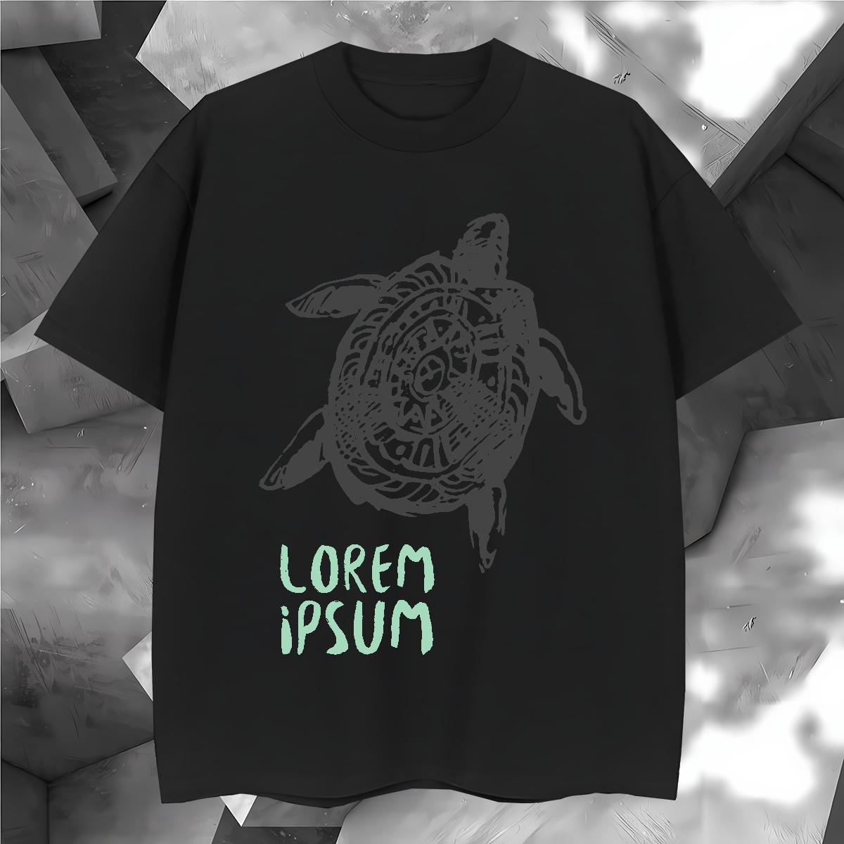 T Shirt For Man 230g Cotton Home Outdoor Short Sleeve O-Neck Plus Size Cartoon Men Tshirts Stylist Wholesale Tees