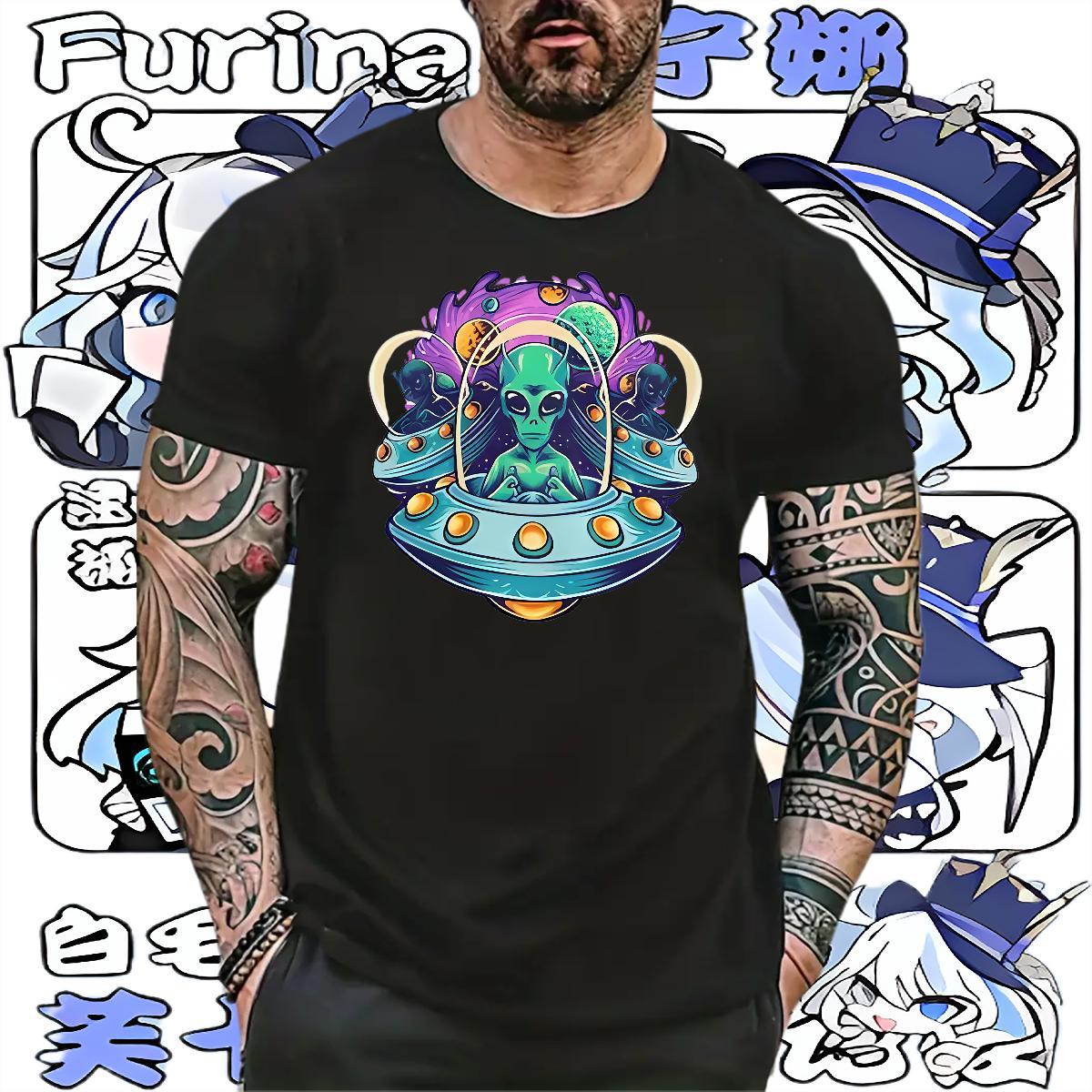 Brand T Shirts Men 230g Cotton halloween Summer Casual Tees Shirts Breathable Short Sleeve Loose Fit Men Tops Tees Custom Print Plus Size