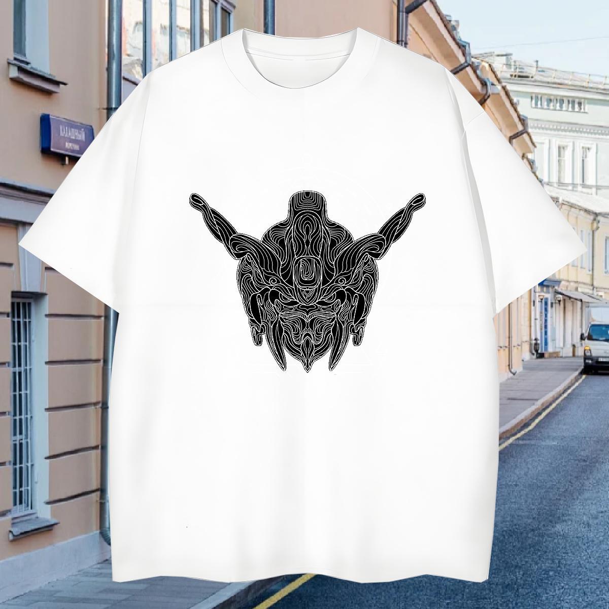 Mens T Shirts 100% Cotton 230g painting High Street Hip Hop O Neck Short Sleeves DIY Men Tees Fashion Designer Clothes