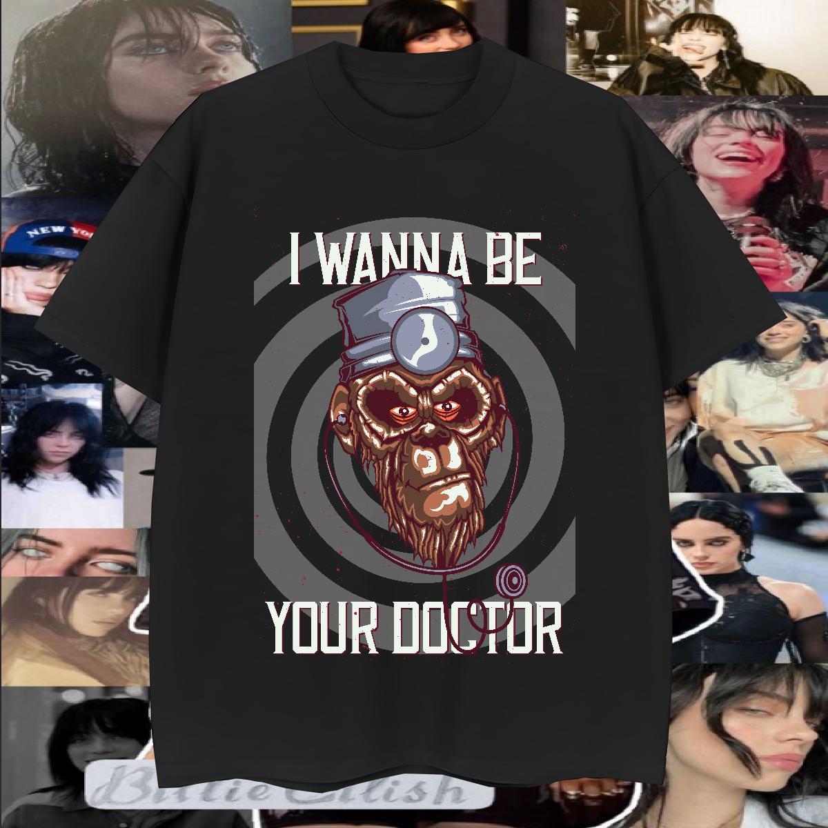 2024 Summer T Shirts Men 230g 100% Cotton chimpanzee Hip Hop Tops Short Sleeve O-Neck Loose Fit Mens Tshirts Custom Print Oversized
