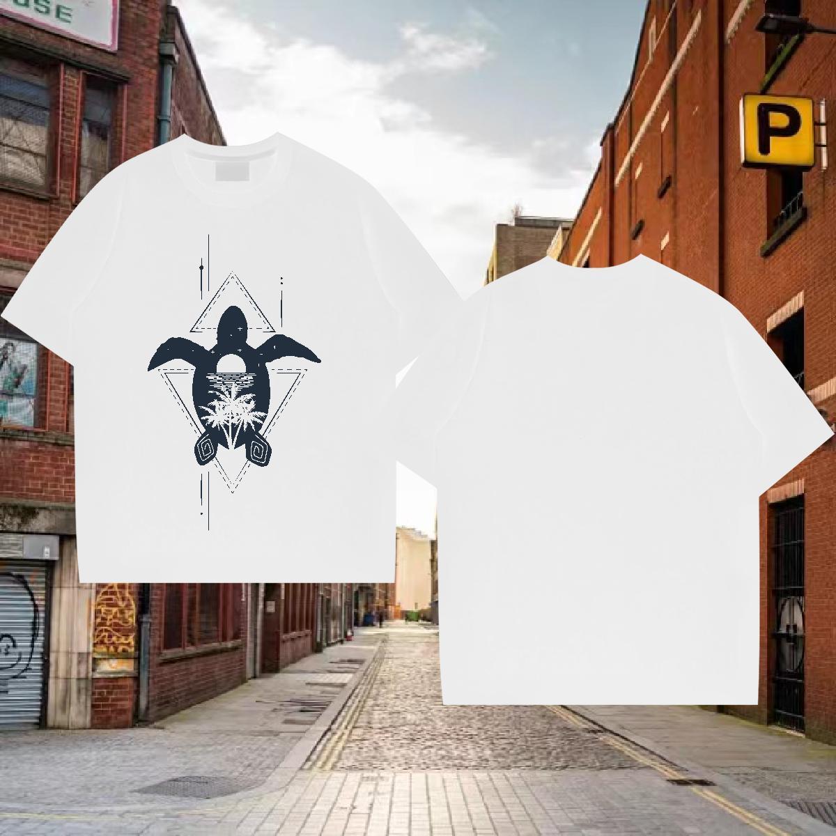 T Shirt For Man 230g Cotton Outdoor Pure Cotton Anime Men Tees 2024 Summer Popular Clothings