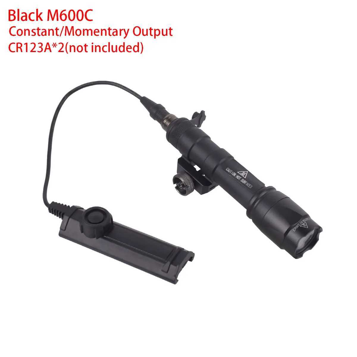 Tactical SureFire M600 M600A M600C Airsoft Weapon Light Flashlight Hunting Scout Torch Rifle AR15 HK416 Low altitude Remote Switch B240806