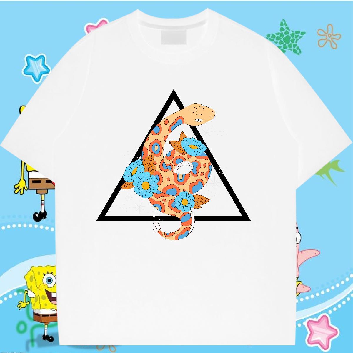 Designer Women T Shirts Crew Neck Couples T Shirts Black White snake Home Outdoor 100% Cotton 230g New Clothes