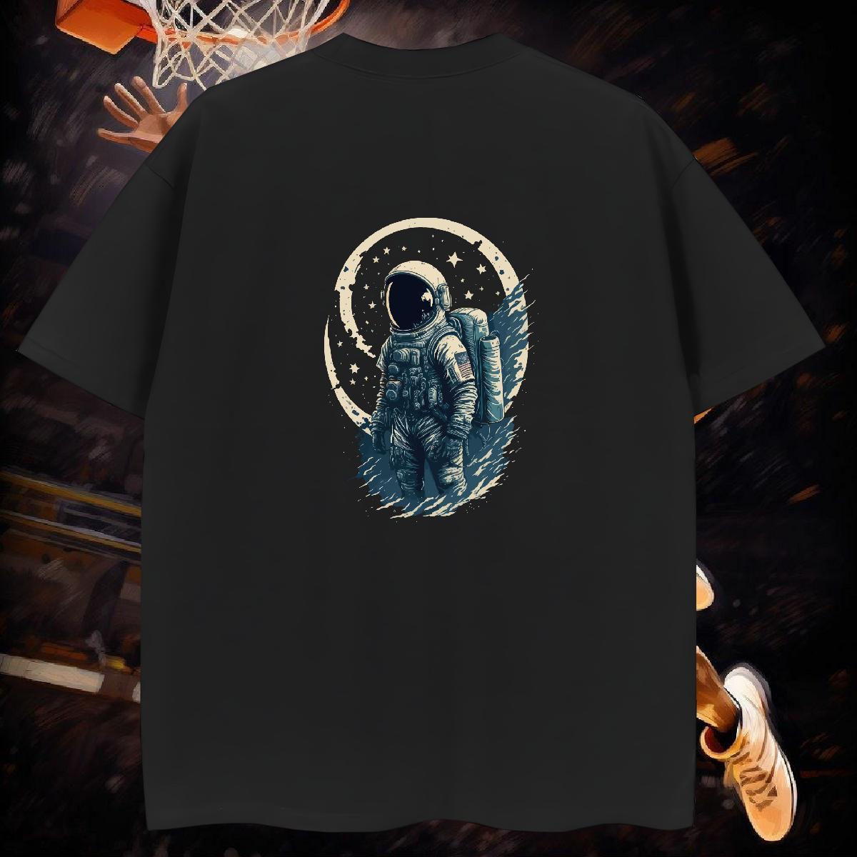 T-Shirts 230g Pure Cotton universe Outdoor Round Neck Short Sleeve Custom Printing Men Clothes T-Shirt Classic Casual TOP Quality Top Tees