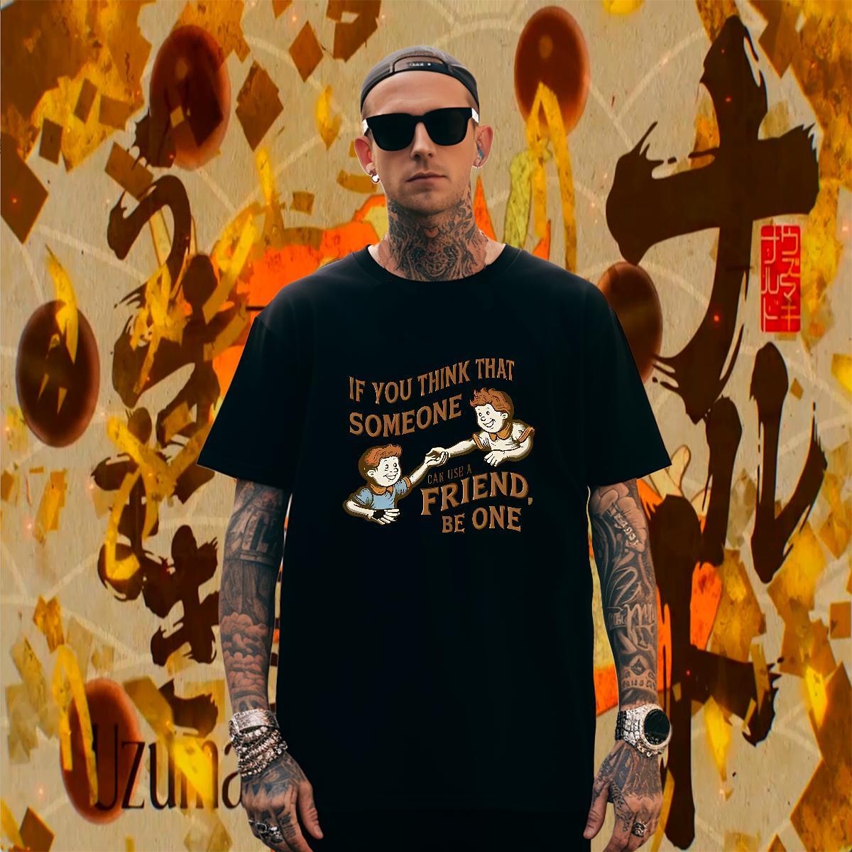 Classic Men Tees 100% Cotton 230g Daily Wear letter Plus Size Cartoon Breathable Crew Neck Brand Mens T Shirts Tops Shirt