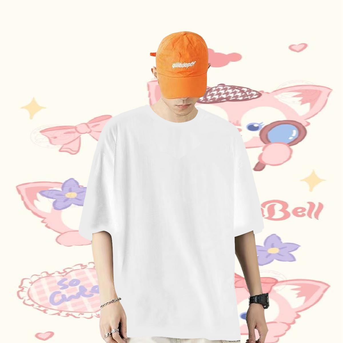 New T Shirts Men 230g Cotton halloween Home Outdoor Polos Breathable Soft Cool Tshirt for Man Woman Black White