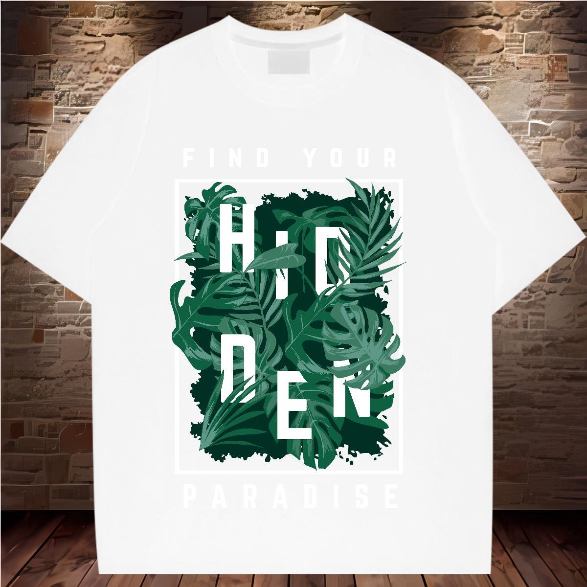 Unisex Woman T Shirts O Neck Short Sleeves Women Tees Custom Printed tree Hip Hop Street 230g Pure Cotton DIY Polos