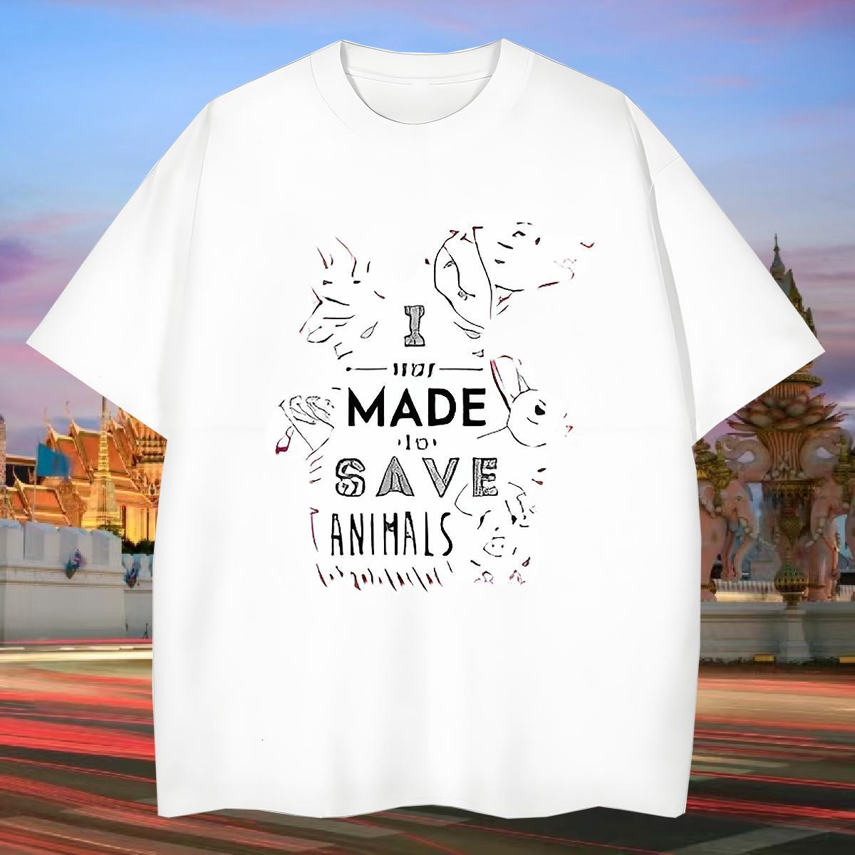 Free Shipping T Shirt For Man 230g Pure Cotton Street Casual Tshirts Breathable Short Sleeve Comfortable Men Tops Tees Anime Print