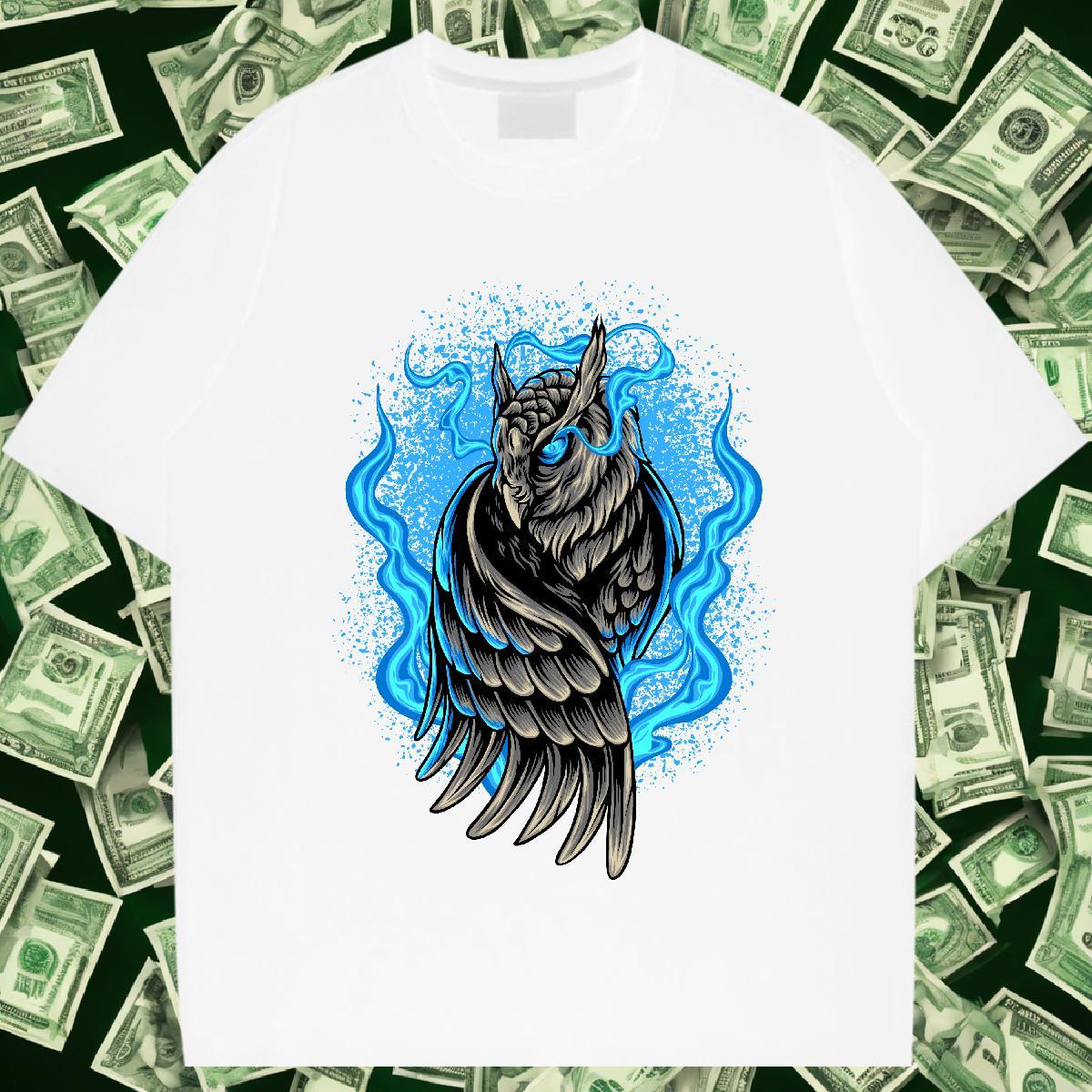 TOP Quality Men Clothes T-Shirt 230g Cotton Outdoor cool DIY Printed Breathable Short Sleeve Customized T Shirts Men Tops Tees