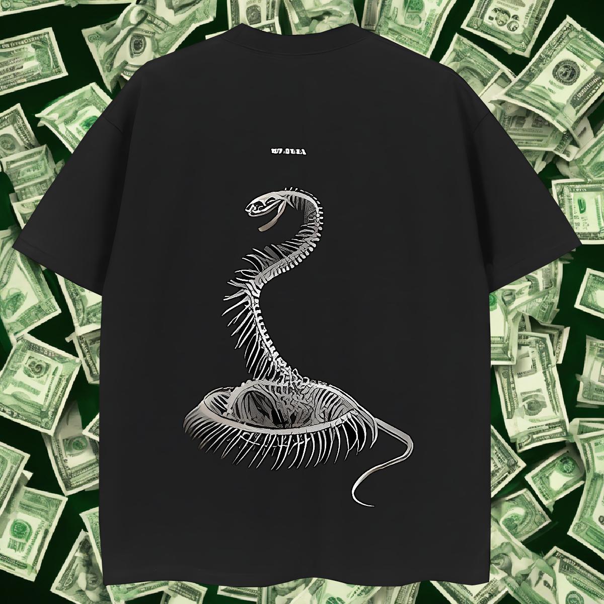 New Arrival Mens T Shirts 230g 100% Cotton snake Outdoor Wear Breathable Soft Comfortable Men Tops Tees Plus Size Cartoon