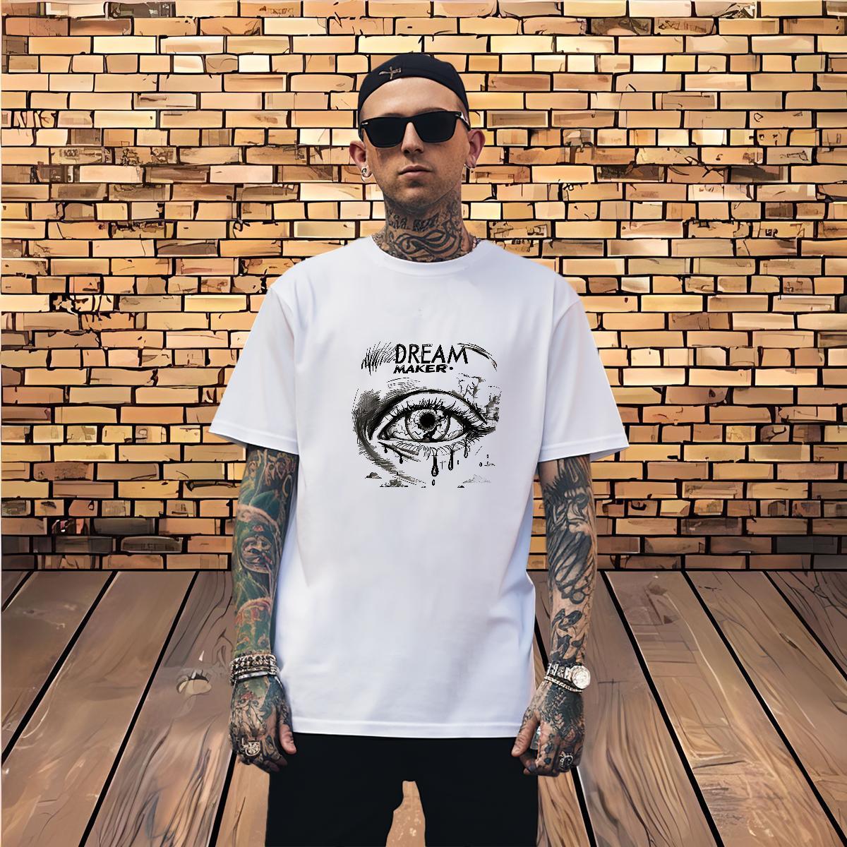 Man T Shirts 100% Cotton 230g logo Street Casual Breathable Crew Neck Custom Print Plus Size Couples T Shirts Wholesale Cool Tops Tees