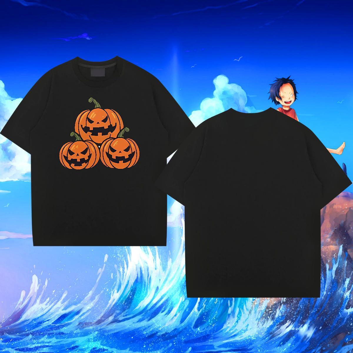 Custom Mens T Shirts 230g 100% Cotton halloween Spring Summer Clothings Breathable Crew Neck Comfortable Men Tops Tees Custom Print Plus Size