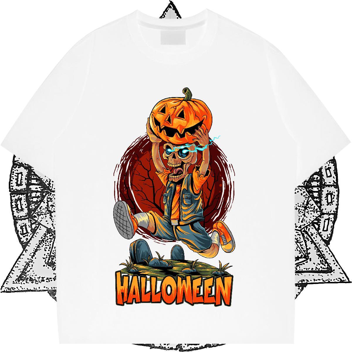 Stylist Mens T Shirts 100% Cotton 230g pumpkin Daily Outfit Tees Crew Neck TOP Quality Tshirt for Man Woman Custom Printing