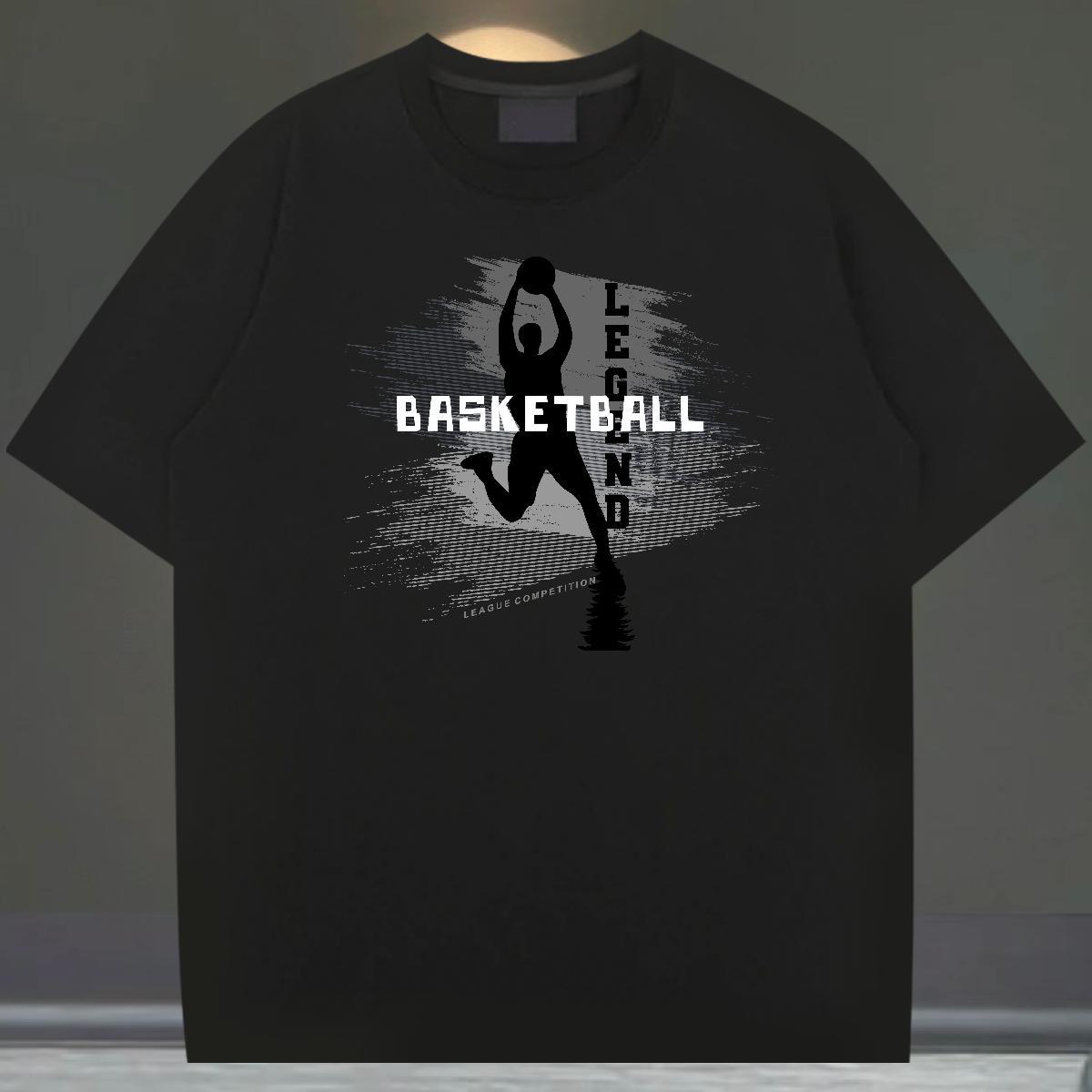 Free Shipping Men Tees 230g Pure Cotton Summer Casual basketball Custom Print Plus Size O Neck Short Sleeves Customized T Shirts Men Top Tees