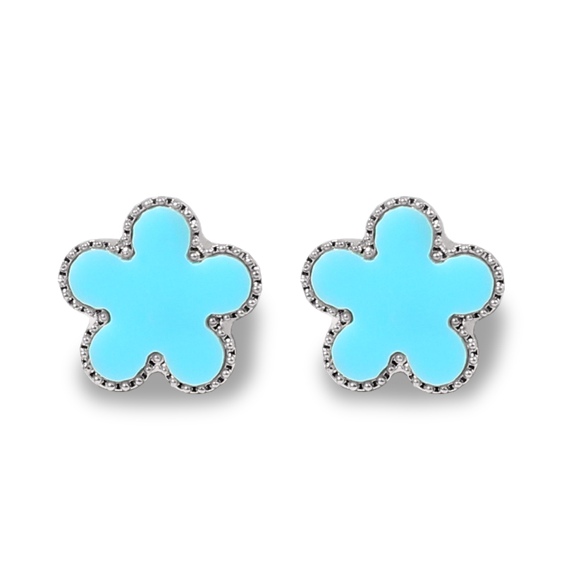 designer earrings 925 sterling silver jewelry clover earrings 18k gold plated stainless steel jewellery mother of pearl earring charms flower earrings gift nature