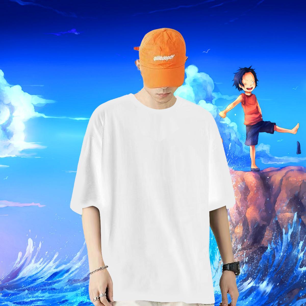 2024 New Mens T Shirts 230g 100% Cotton halloween Outdoor Top Tees O Neck Short Sleeves Unisex Mens Tshirts Black White