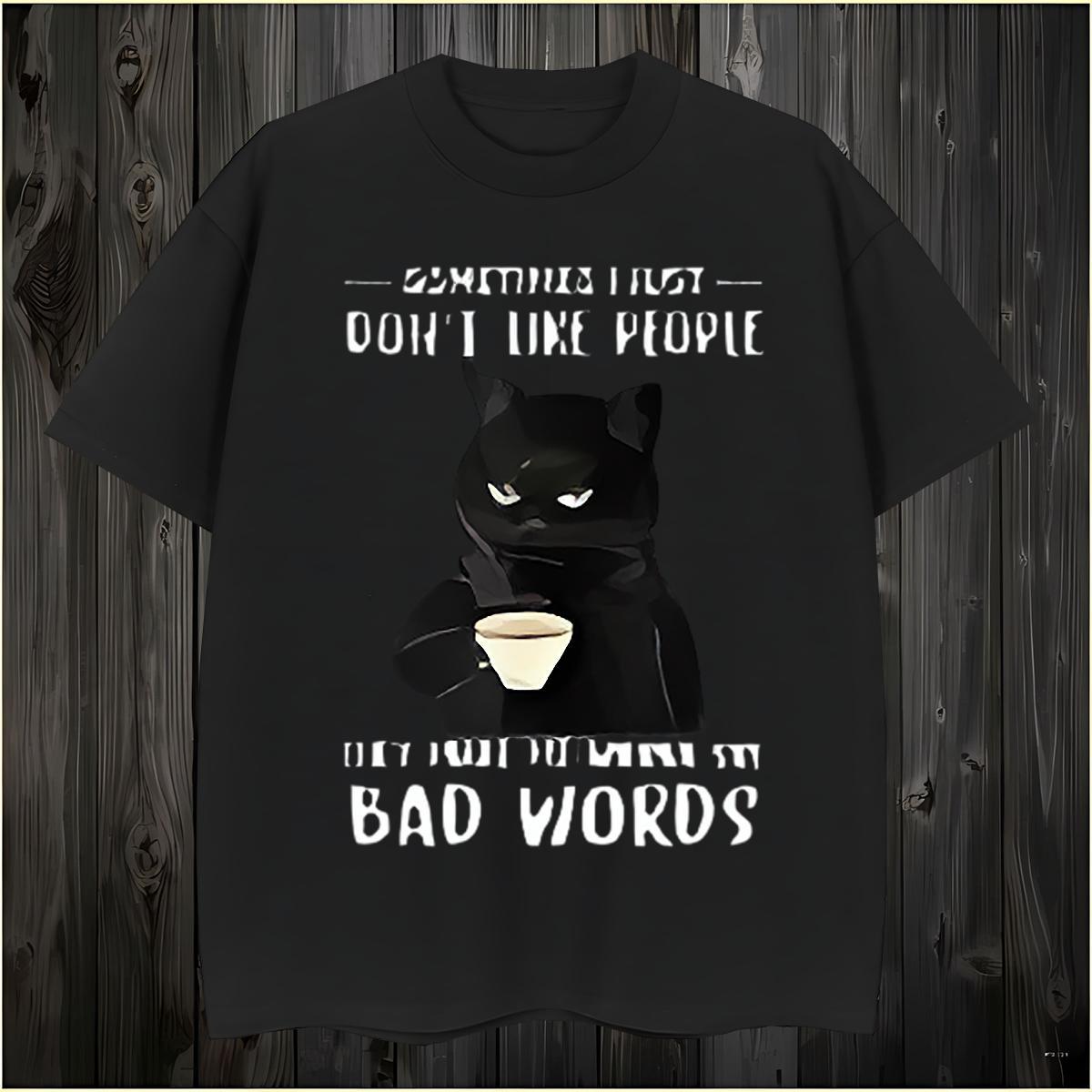 T Shirts Men 100% Cotton 230g cat Beach Breathable DIY Anime Couples T Shirts Classic Casual Popular Polos