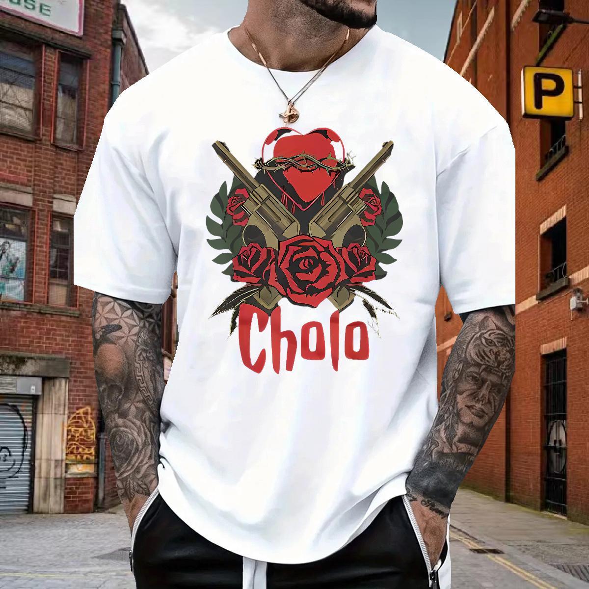 Classic Men Tops Tees 100% Cotton 230g pistol T-Shirts Sports Casual Short Sleeve O-Neck Oversized Custom Top Tees