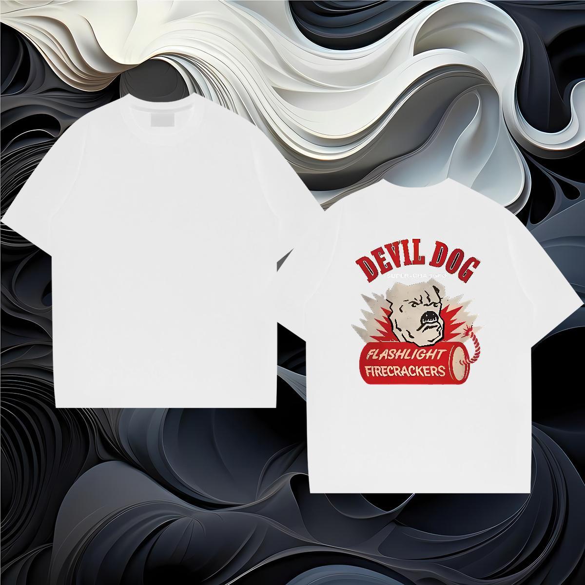 Customized T-Shirts 230g 100% Cotton Beach Tees Short Sleeve Soft Free Shipping Men Clothes T-Shirt Customized Print