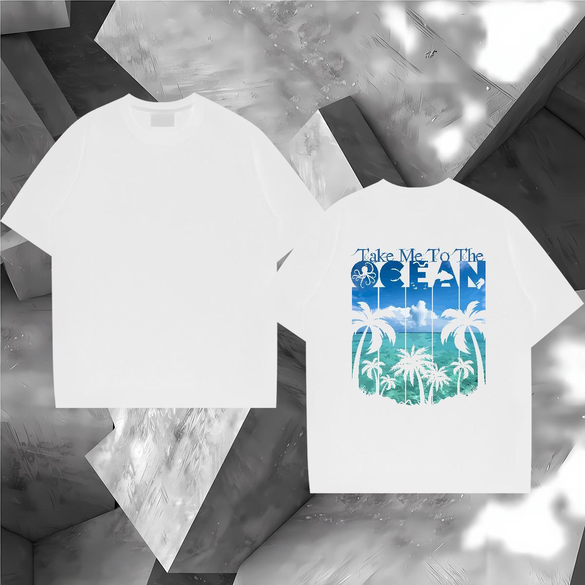2024 Designer Man T Shirts 100% Cotton 230g tree Spring Summer Wear O-Neck Short Sleeve Unisex Men Tshirts Custom Printed