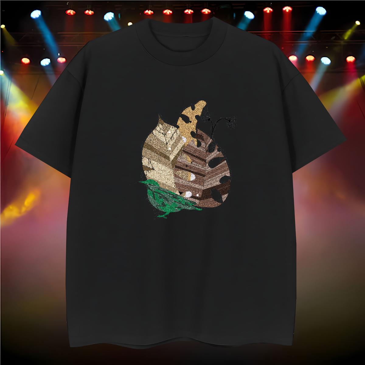 Mens T Shirts 100% Cotton 230g painting Hip Hop Breathable Short Sleeve Graphic Men Clothes T-Shirt 2024 New Soft Top Tees