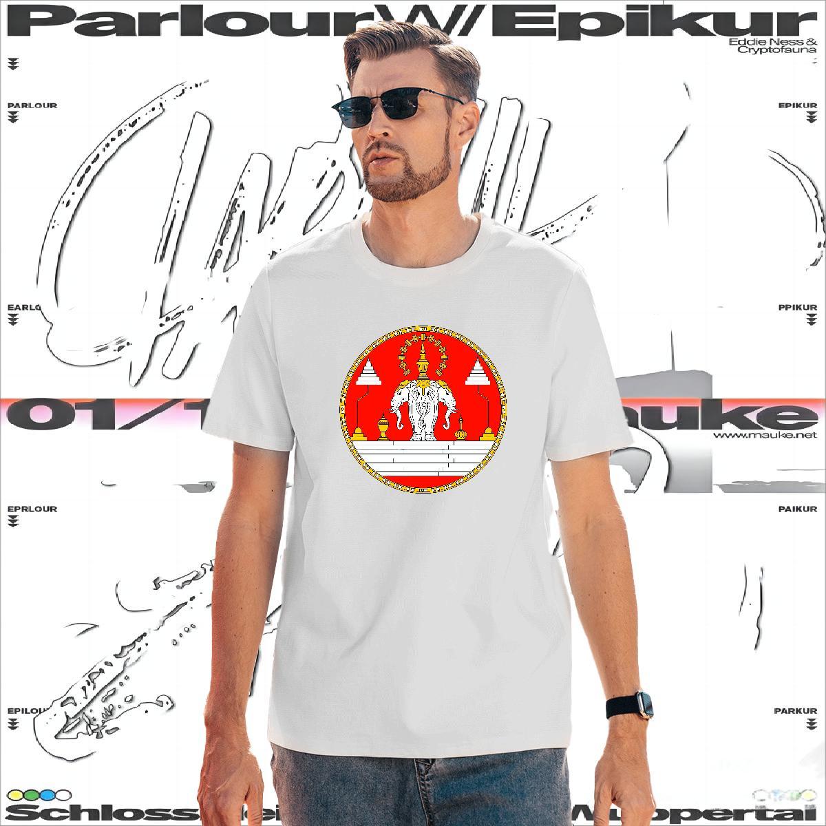 Man T Shirts 230g Cotton elephant Daily Wear Breathable Oversized 4XL Couples T Shirts DIY High Quality Clothings