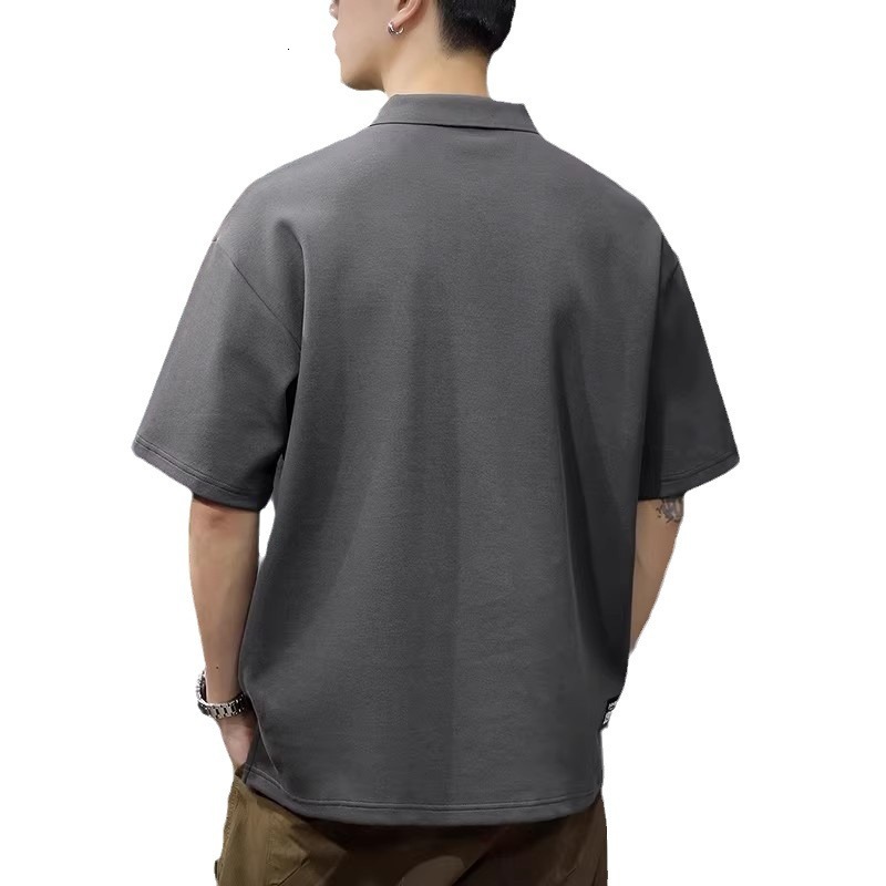 American fashion brand short polo for men in summer, big size, half sleeved business casual collar T-shirt, Paul shirt