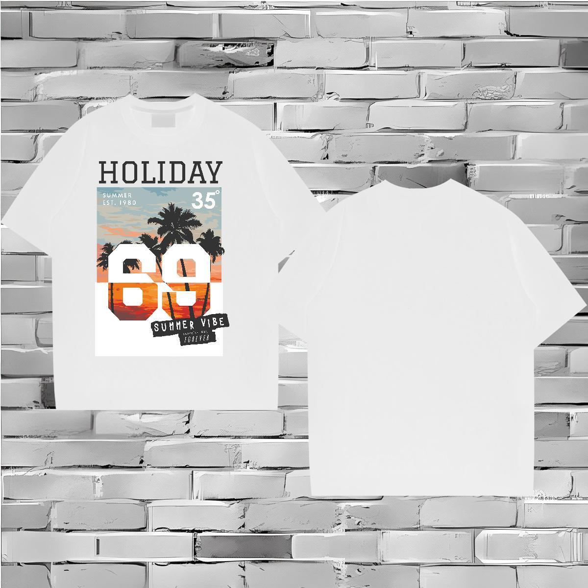 Designer Fashion T-Shirts 230g Cotton tree Street Wear Breathable Crew Neck Cool Tshirts DIY Logo Oversized
