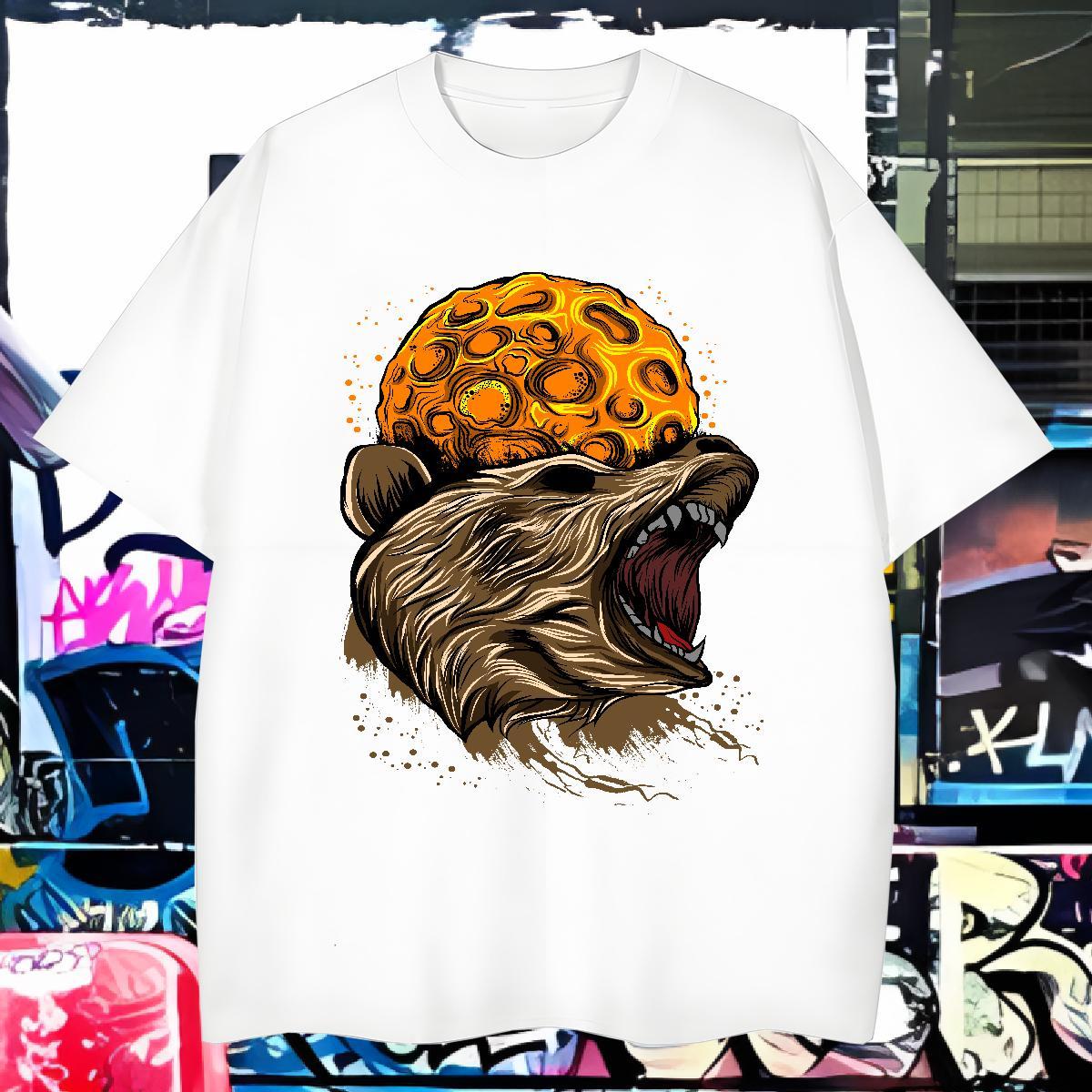 Men T Shirts 100% Cotton 230g cool Beach Breathable DIY Printed Tshirts Customized Popular Top Tees