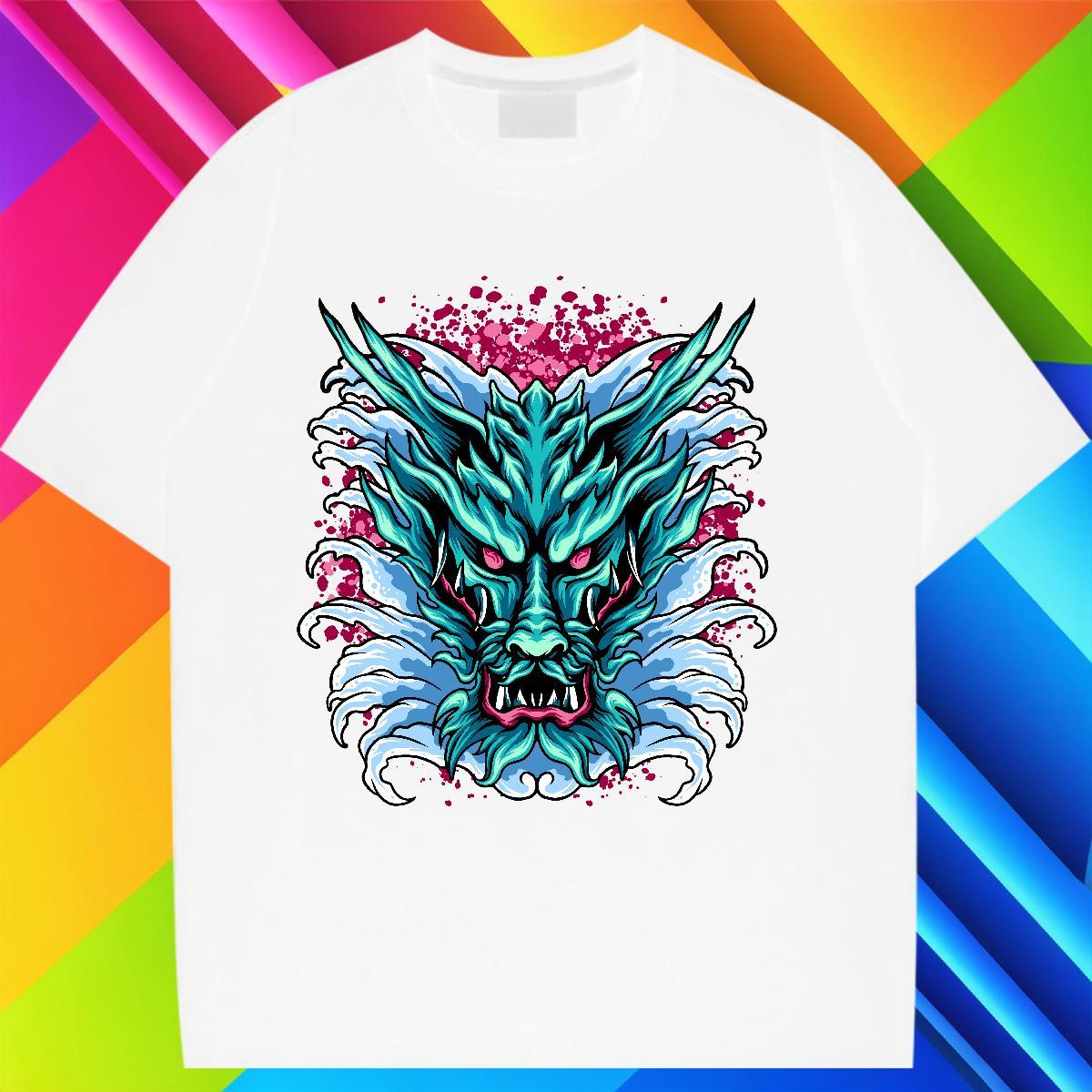 Soft Women T Shirts O Neck Short Sleeves Tshirt for Man Woman Skull Summer Casual 100% Cotton 230g DIY Tshirts