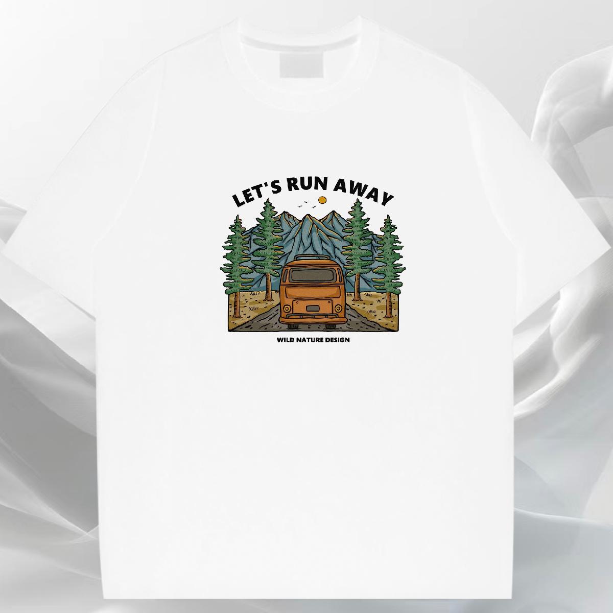 Wholesale Couples T Shirts 100% Cotton 230g Spring Summer car Custom Anime Crew Neck Breathable DIY T shirt Wear