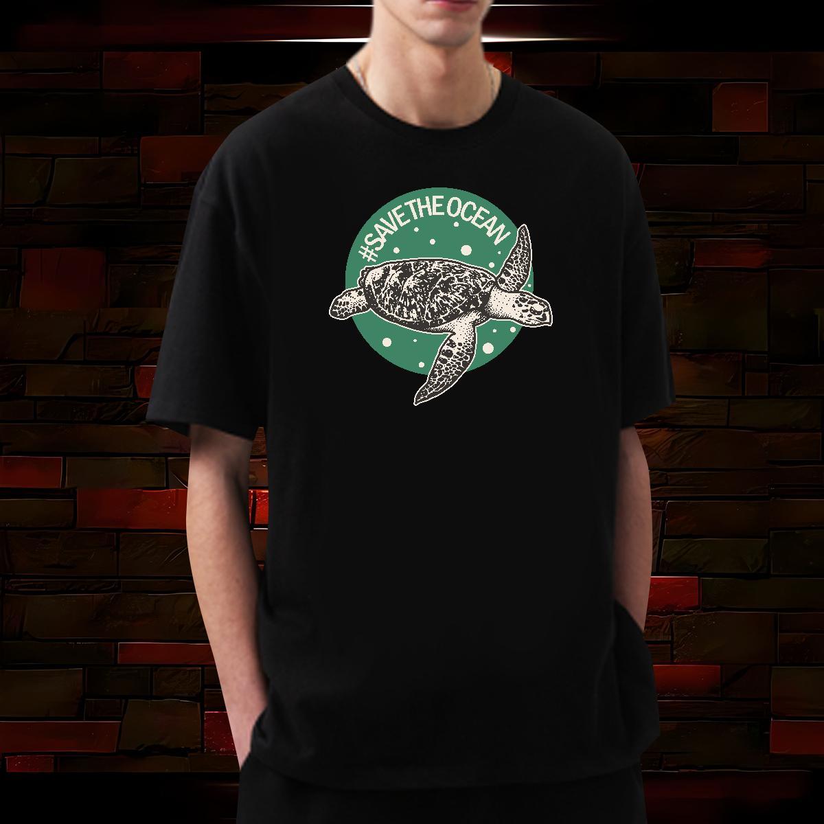 Classic Man T Shirts 230g 100% Cotton tortoise Hip Hop Top Tees O Neck Short Sleeves Cool Design Men Clothes T-Shirt Customized
