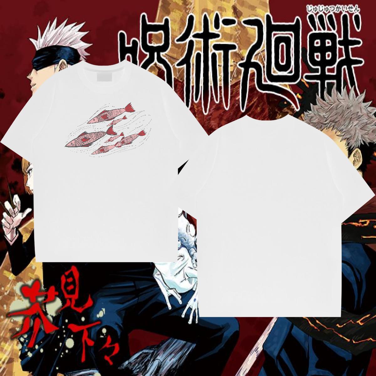 DIY Customized T Shirt For Man 230g Pure Cotton fish Beach Clothings Breathable Designer Men Clothes T-Shirt Graphic