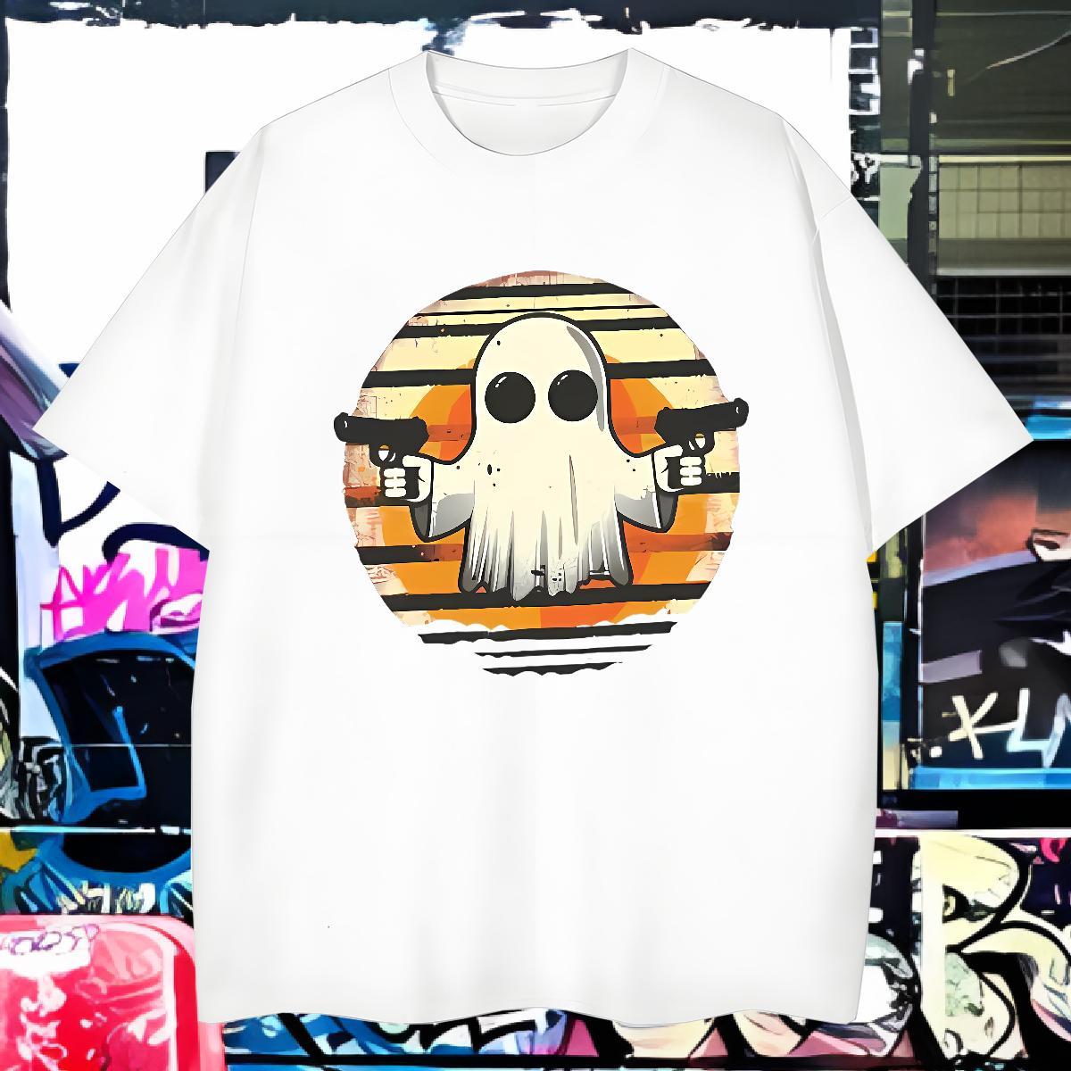 T shirt 230g Pure Cotton pistol Daily Wear Short Sleeve Soft Custom Printing Mens Tshirts Free Shipping Loose Fit Tops