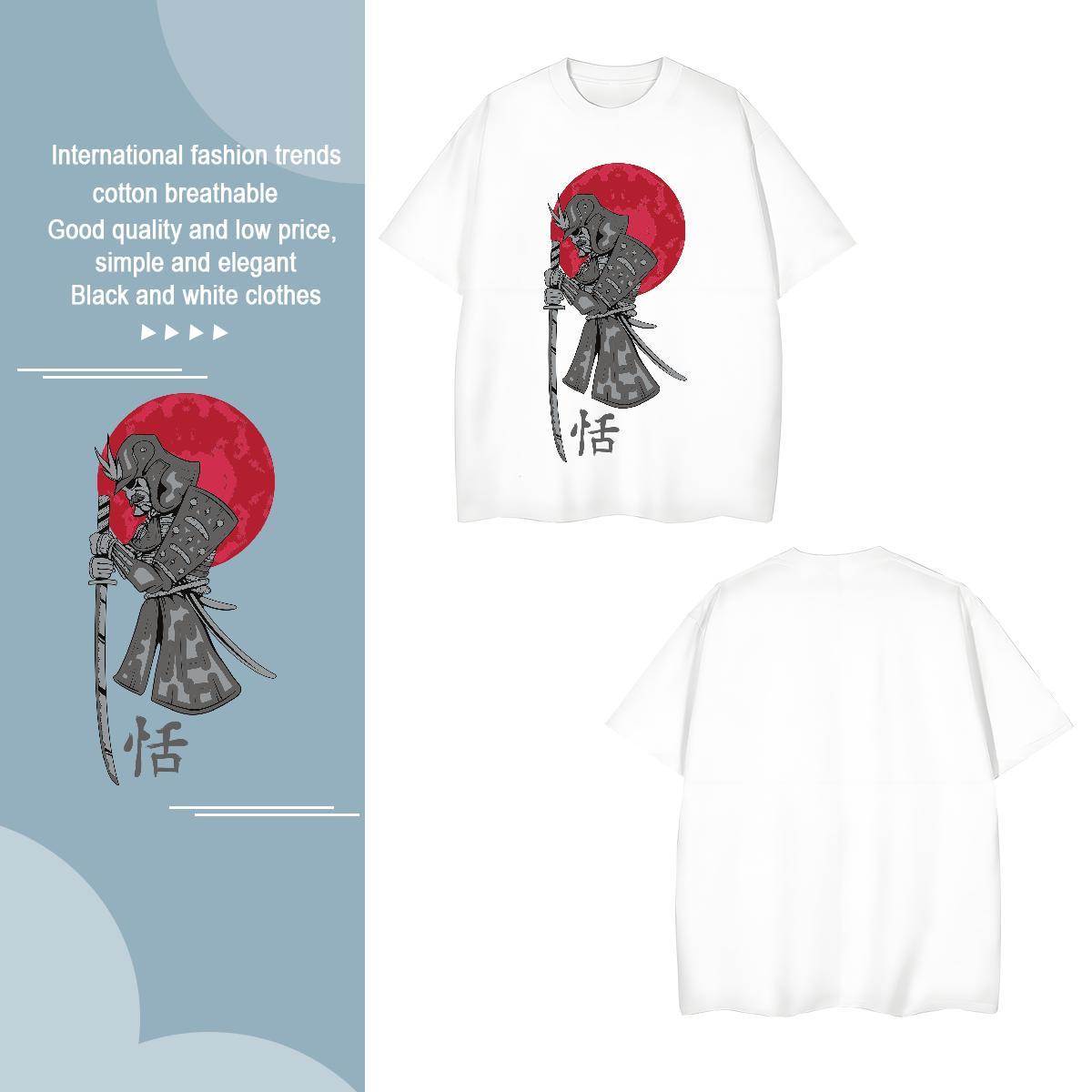 T Shirts Men 230g Pure Cotton portrait Street O-Neck Short Sleeve Custom Print Plus Size Men Tees Brand High Quality Tee Shirt