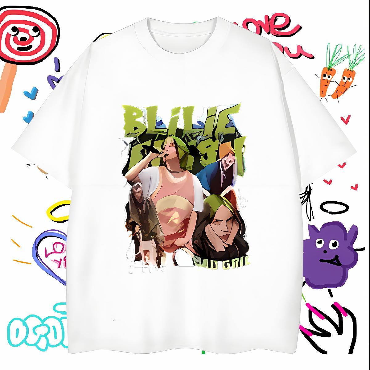 T shirt 230g Pure Cotton person Outdoor O-Neck Short Sleeve DIY Anime Men Tees Fashion Cool Design Tshirts