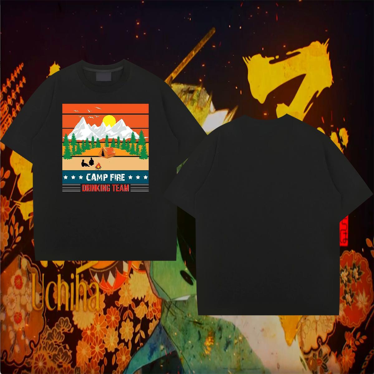 T Shirt For Man 230g Cotton tree Daily Wear Pure Cotton Floral Print Couples T Shirts 2024 TOP Quality Tees