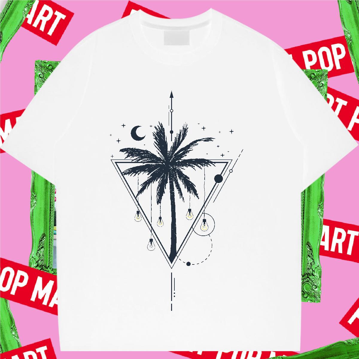 Designer Womens T Shirts Breathable Crew Neck Women Tees Cartoon Print tree Summer Casual 230g 100% Cotton Casual New Top Tees