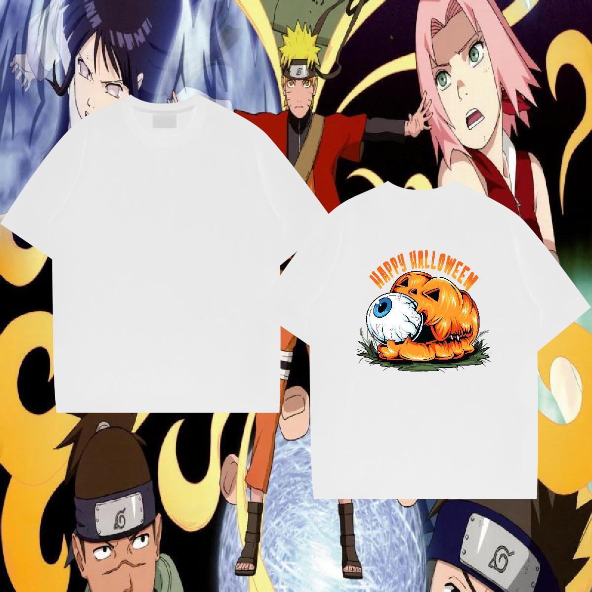 Customized T-Shirts 230g Pure Cotton pumpkin Summer Casual Polos Breathable Short Sleeve Brand Men Tees DIY Anime