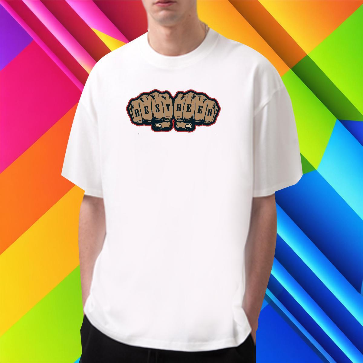 Mens T Shirts 100% Cotton 230g hands Home Outdoor Short Sleeve Soft DIY Anime Mens Tshirts Classic Casual Popular Tee Shirt