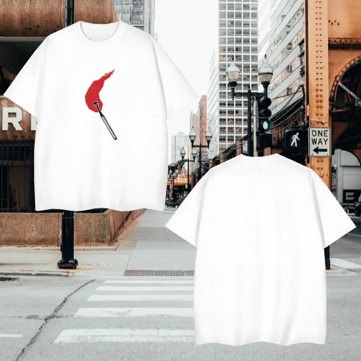 T Shirt For Man 230g Cotton icon Daily Outfit Round Neck Short Sleeve Black Oversized Men Tees Designer Classic Wear