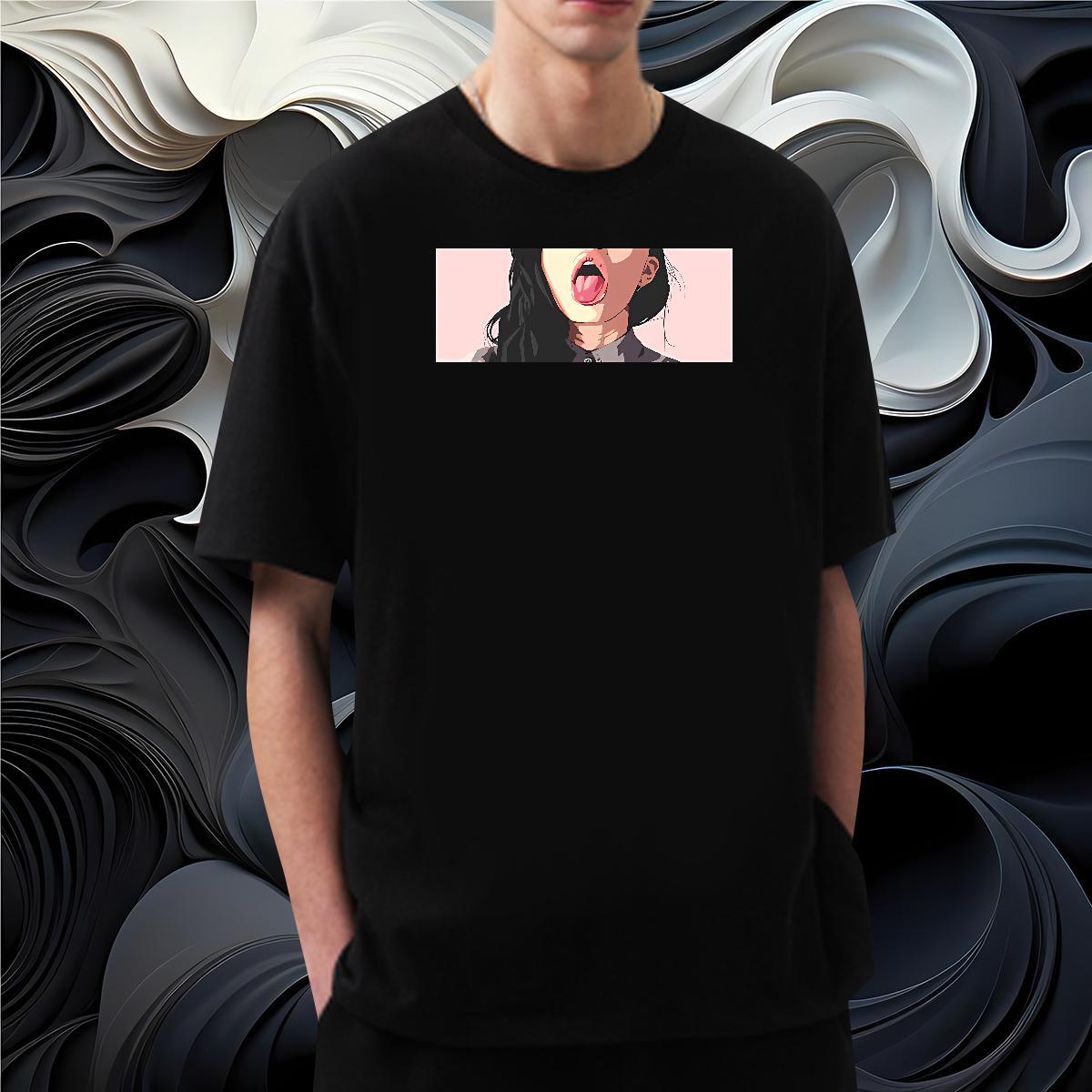 Man T Shirts 230g Cotton mouse Street Wear Breathable Crew Neck Oversized 4XL Men Clothes T-Shirt 2024 Loose Tops