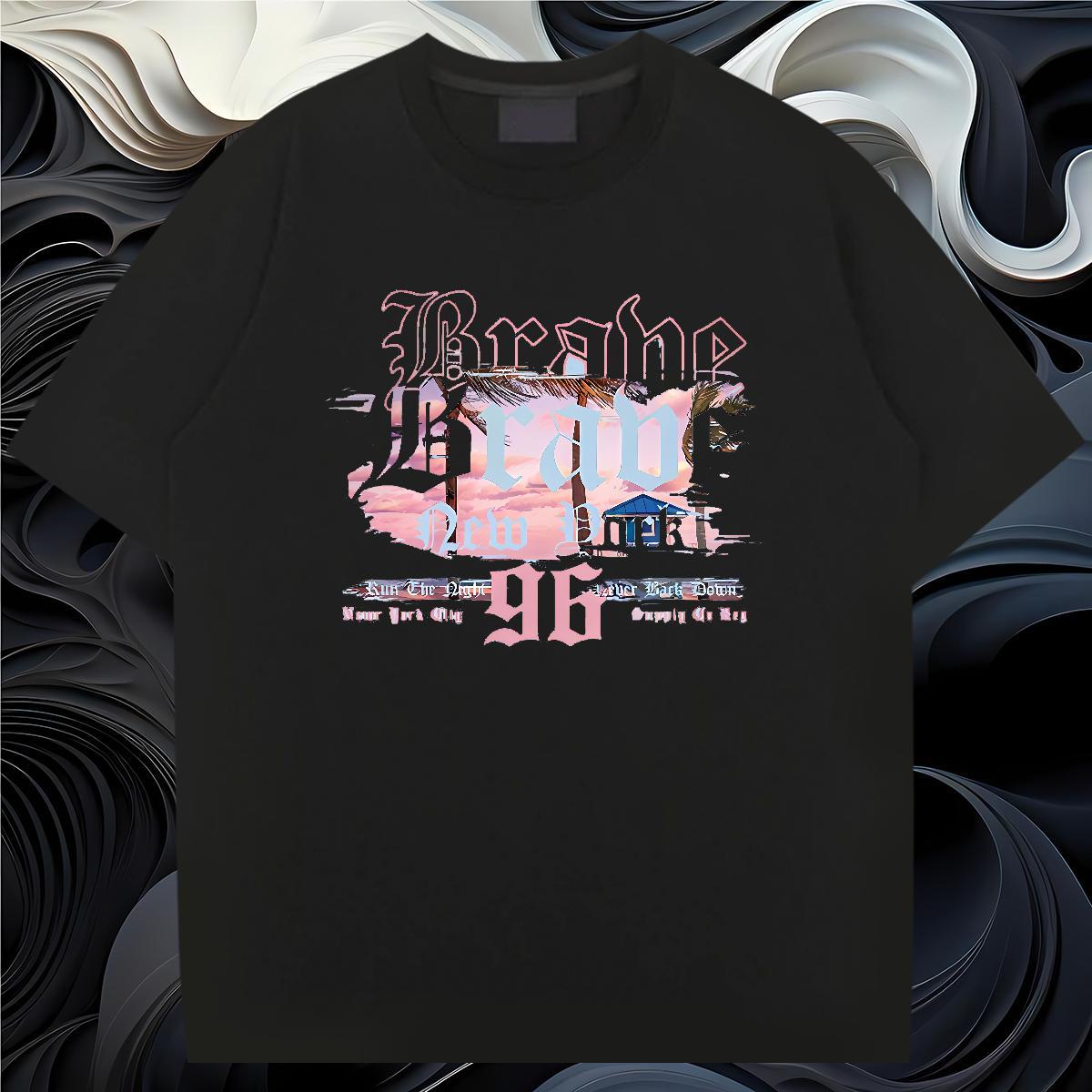 Classic Casual Mens T Shirts 230g Pure Cotton tree Street Wear Top Tees Short Sleeve Soft Cool Design Tshirts DIY Logo Oversized