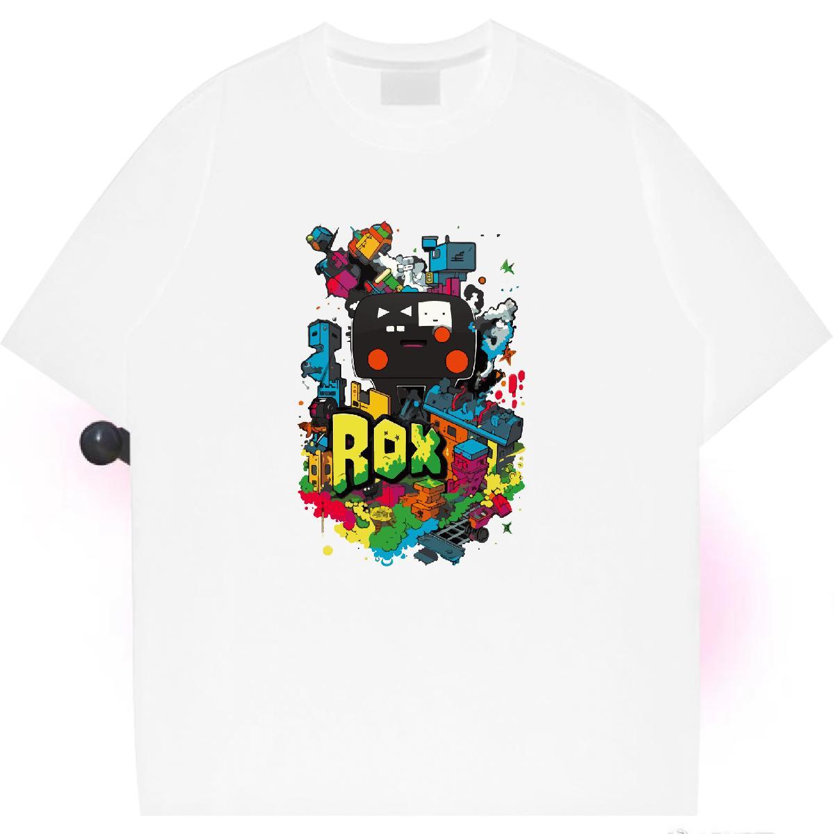 Nice Womens T Shirts Breathable Short Sleeve Womens Tshirts Custom Cartoon ET Summer Casual 100% Cotton 230g 2024 Designer Tees