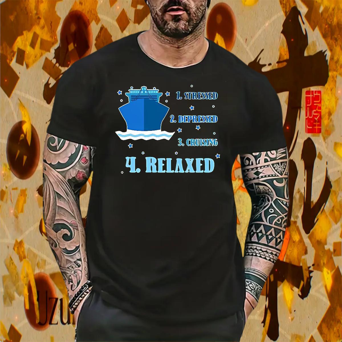 Wholesale Men Clothes T-Shirt 230g 100% Cotton Summer Casual letter Cartoon Printing L-4XL Breathable Crew Neck Classic Casual Men T Shirts Tees Shirt