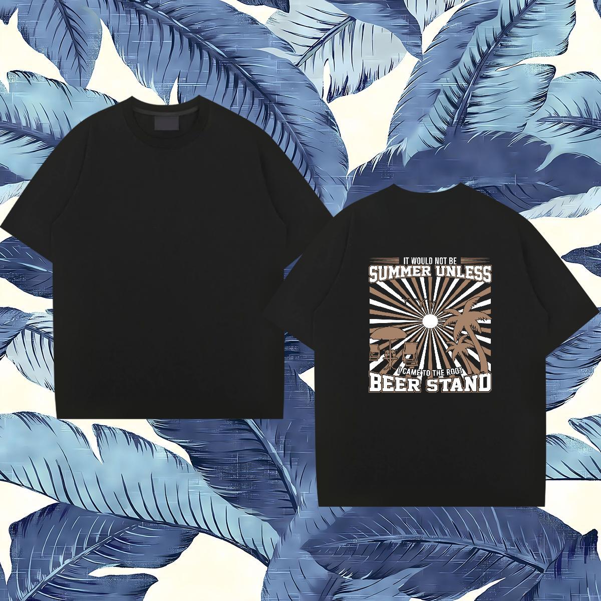 2024 Designer T shirt 100% Cotton 230g tree Sports Casual Tee Shirt Breathable Short Sleeve High Quality Mens Tshirts Anime