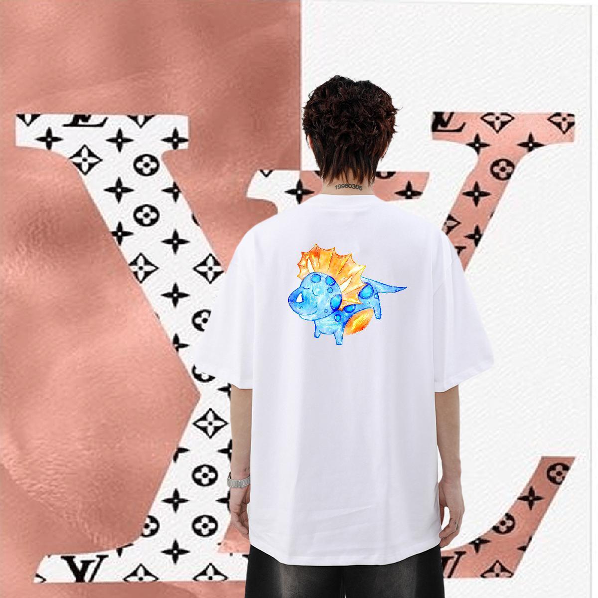 Brand T shirt 230g Cotton dog Sport Tees Short Sleeve O-Neck Unisex Men Tshirts Skull