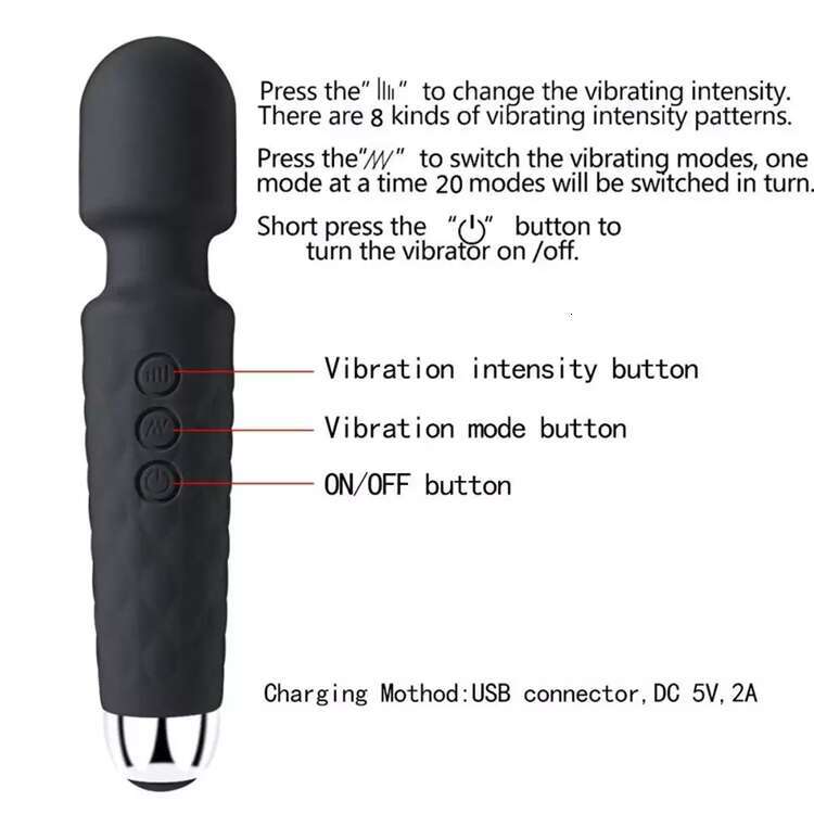 Wholesale AV Massager Vibrator Female Masturbation Electric Mute Massage Stick Vibrator Handheld Toys